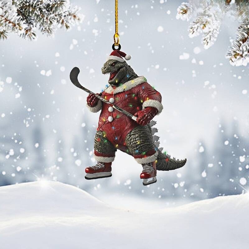 Festive Goodzilla Sports Ornaments