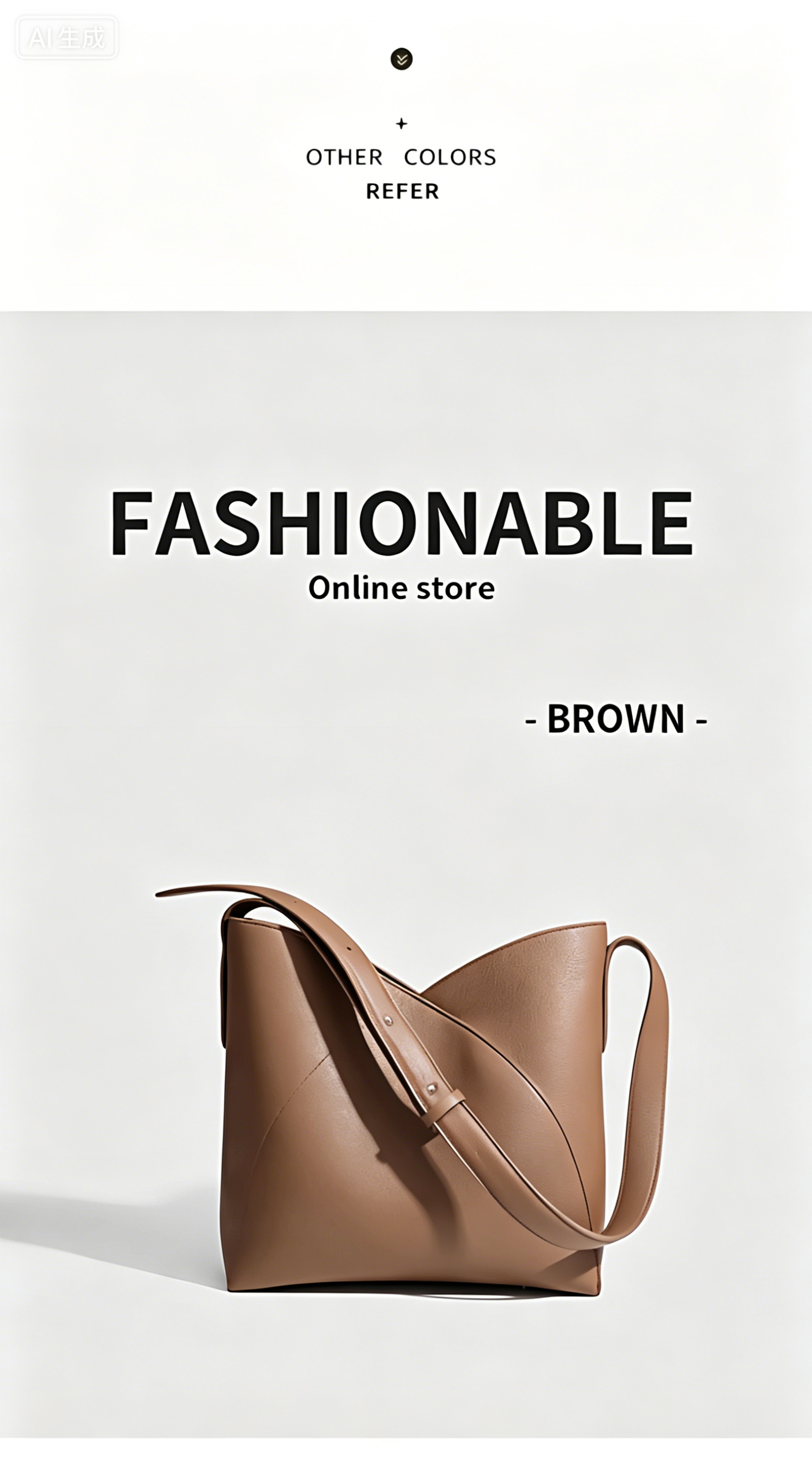 Fashionable womenbang with cowhide and classic design