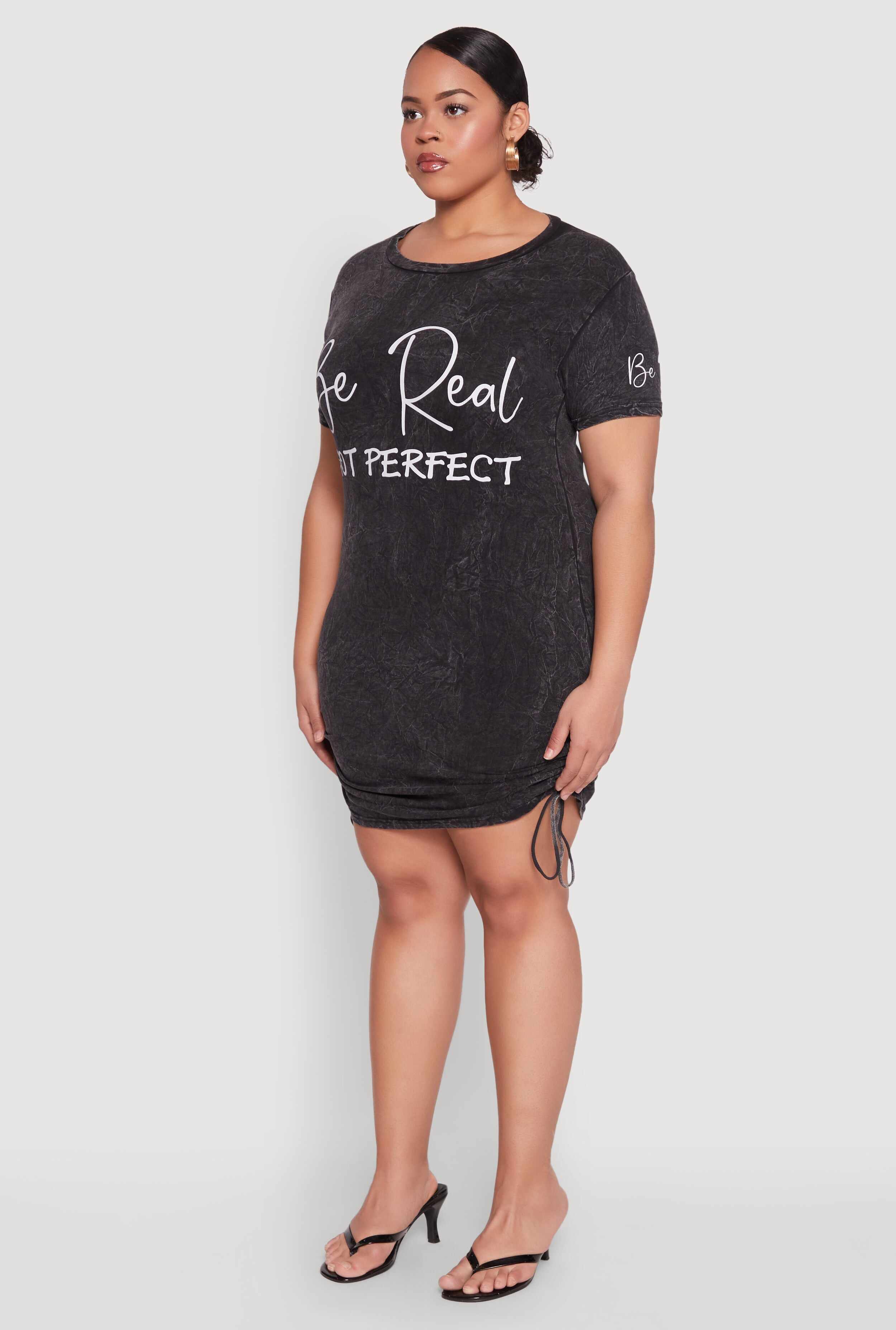 Plus Size Mineral Wash Be Real Not Perfect Dress