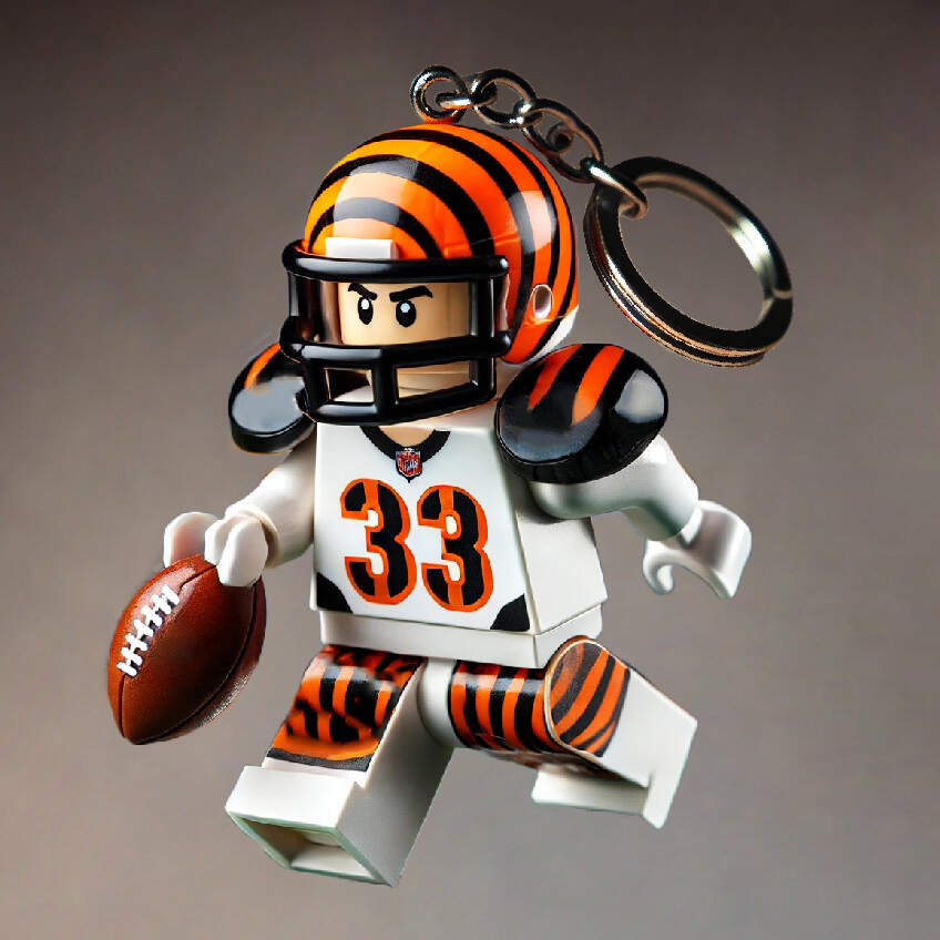 Football Team Building Set Kit Keychain
