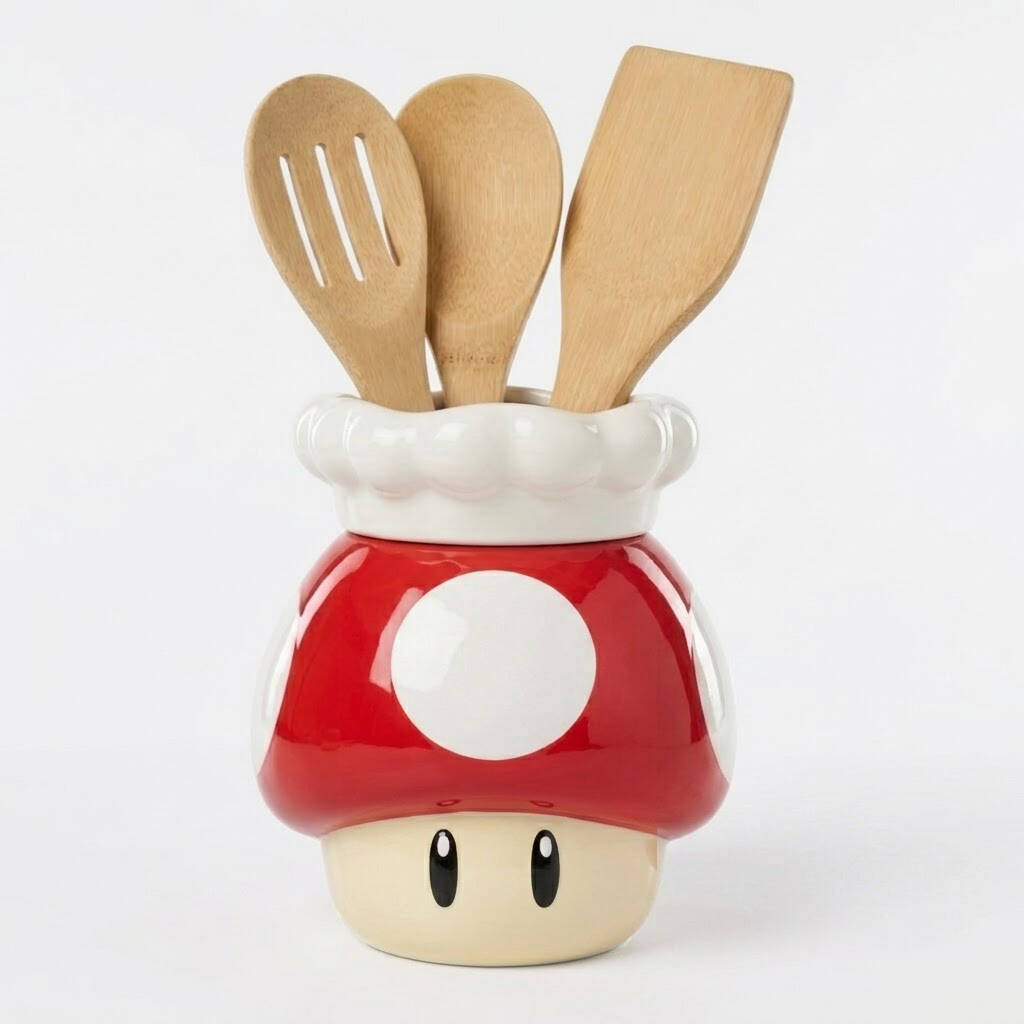 Super Mushroom Kitchen Utensil Holder