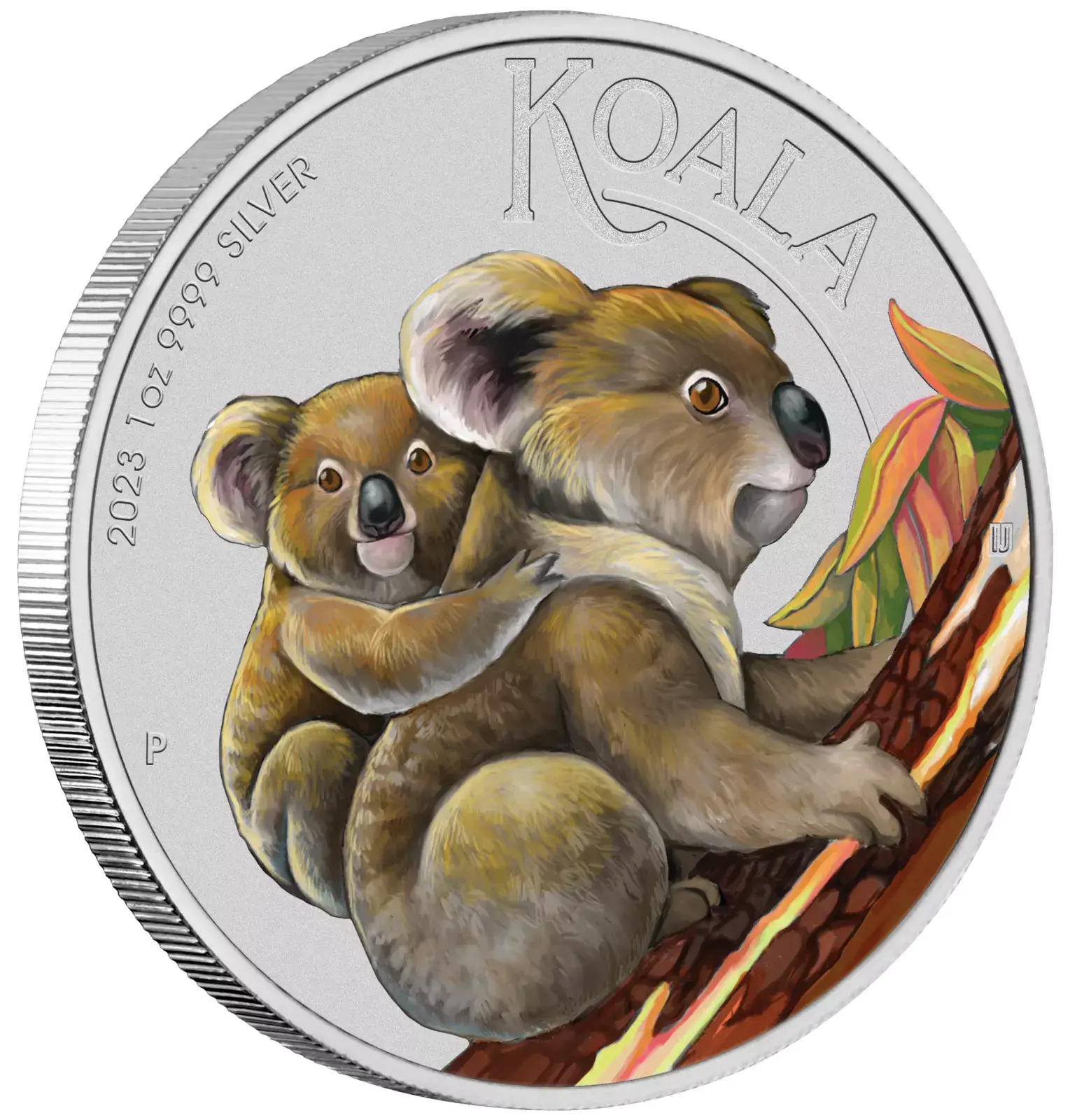 2023 PERTH NATIONAL STAMP AND COIN EXHIBITION 1oz SILVER COLORED KOALA Coin RARE