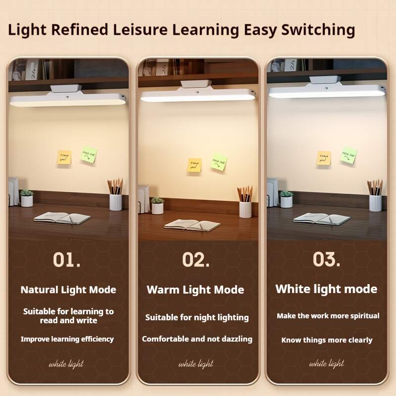 LED Study Light - Soft Eye-care Night Light for Dorm Room Or Bedroom, Flexible Gooseneck Design