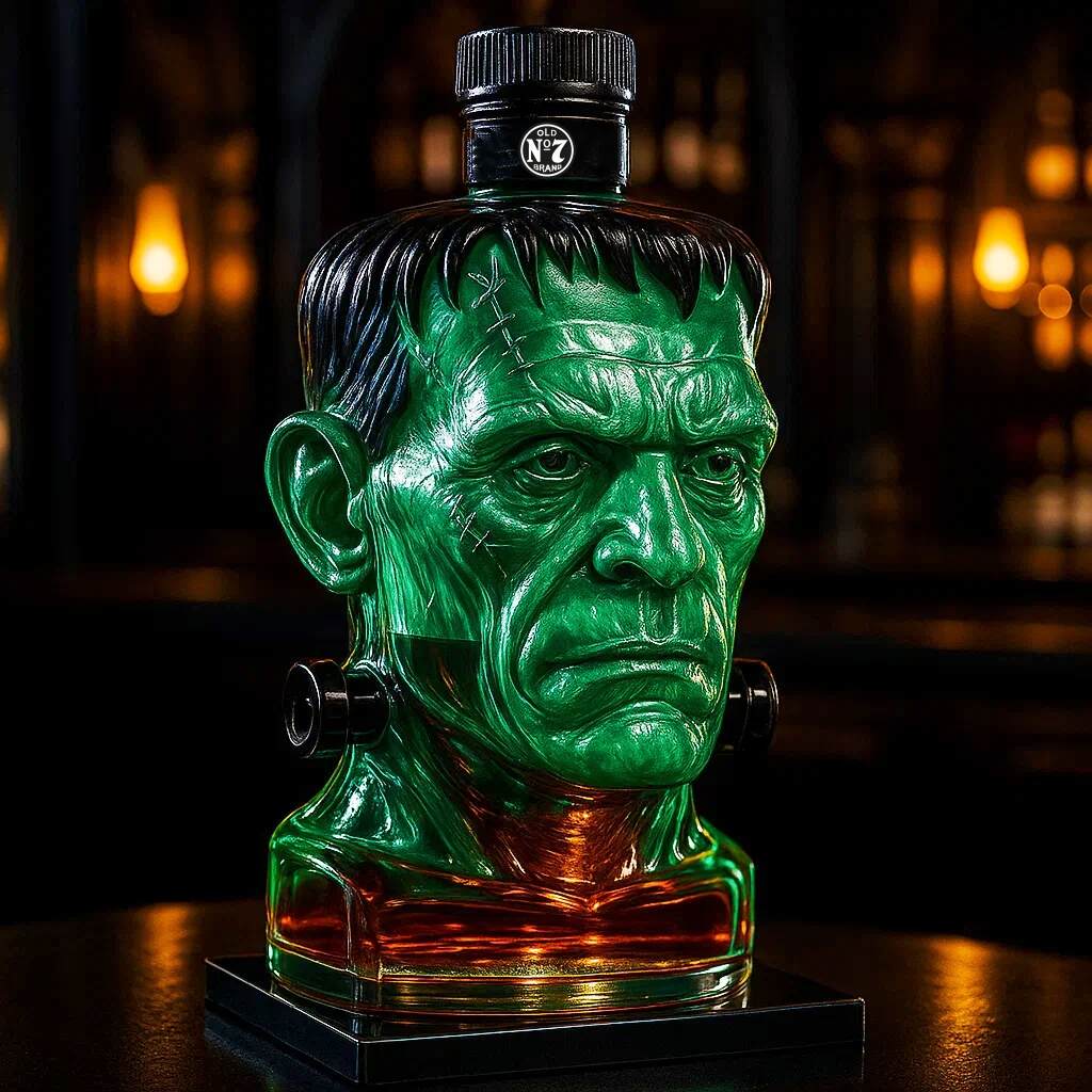 Frankenstein Whisky Bottle