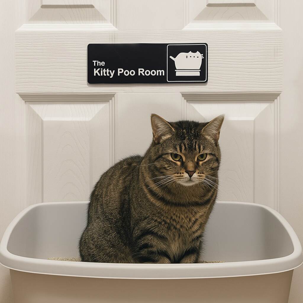 Kitty Poo Room Office Sign
