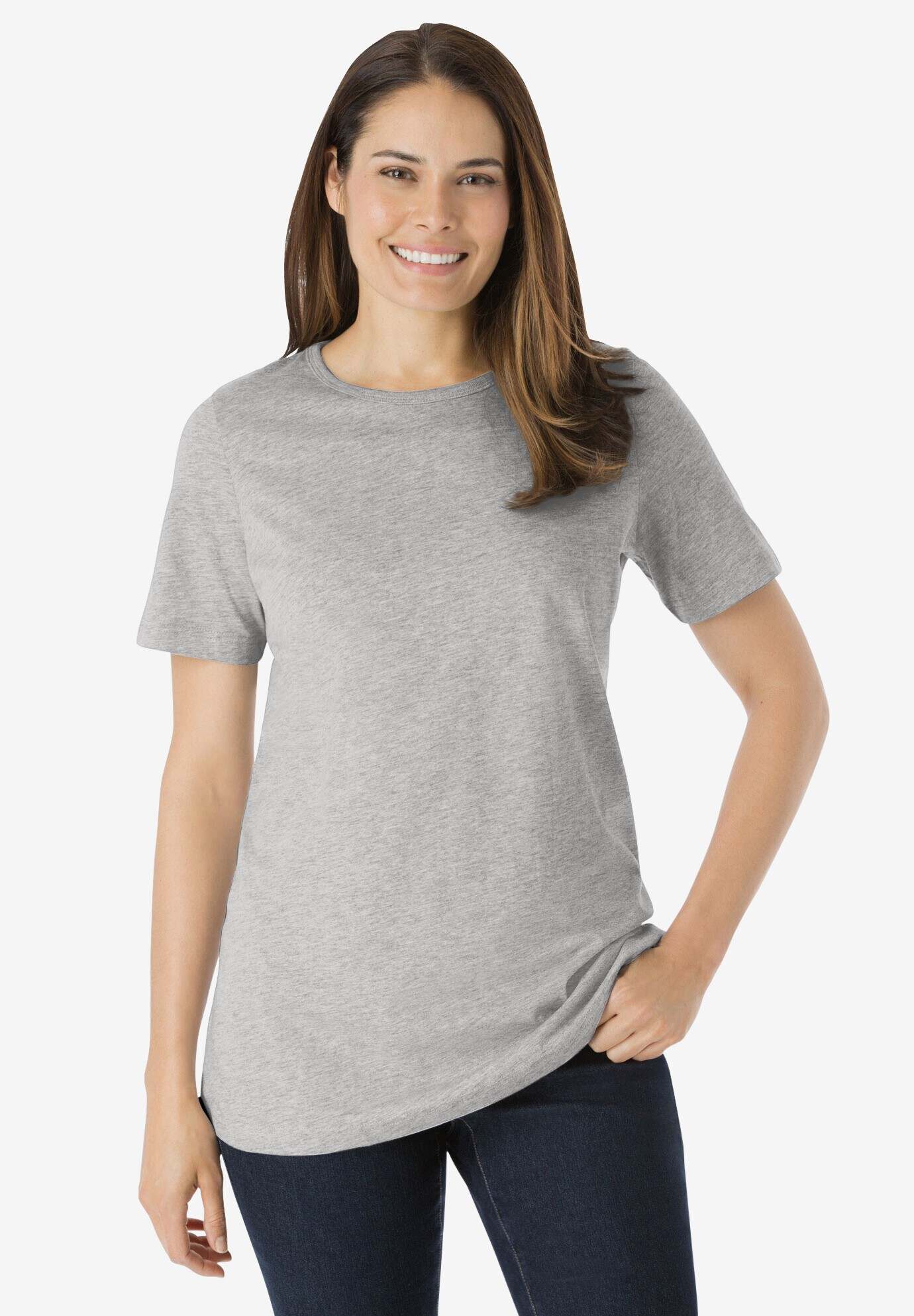 Perfect Short-Sleeve Crewneck Tee