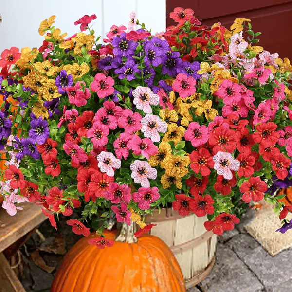 🔥On Sale🔥UV Resistant Silk - Artificial Faux Flowers Eucalyptus Violets