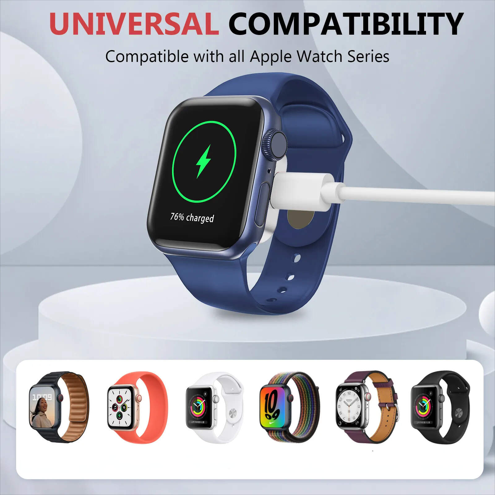 [Fast Charging, AppWatch Mini] Apple Watch Wireless Fast Charging - 5W Mini Portable Charger - Magnetic AppWatch