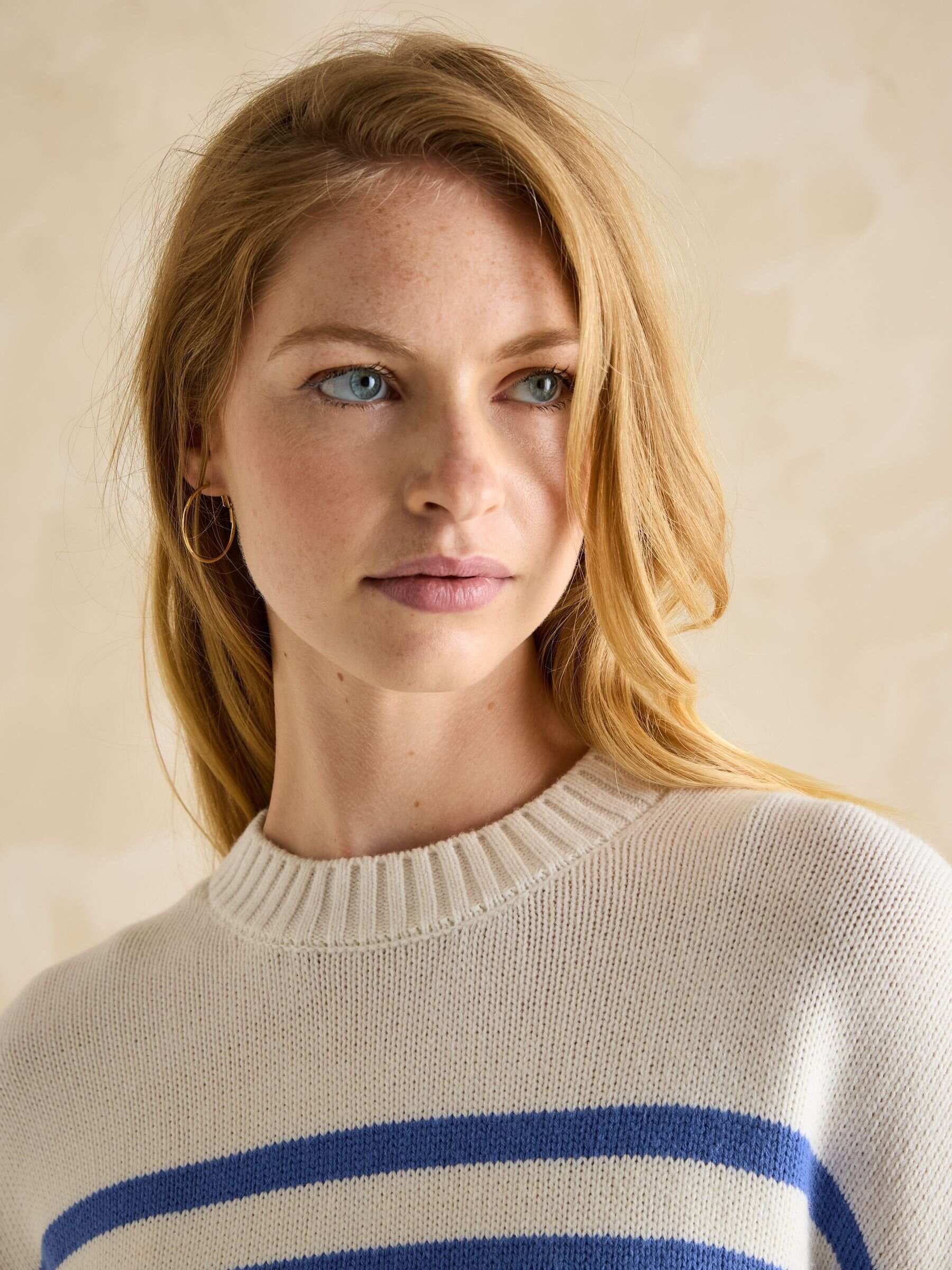Blue Stripe Jumper With Side Panels