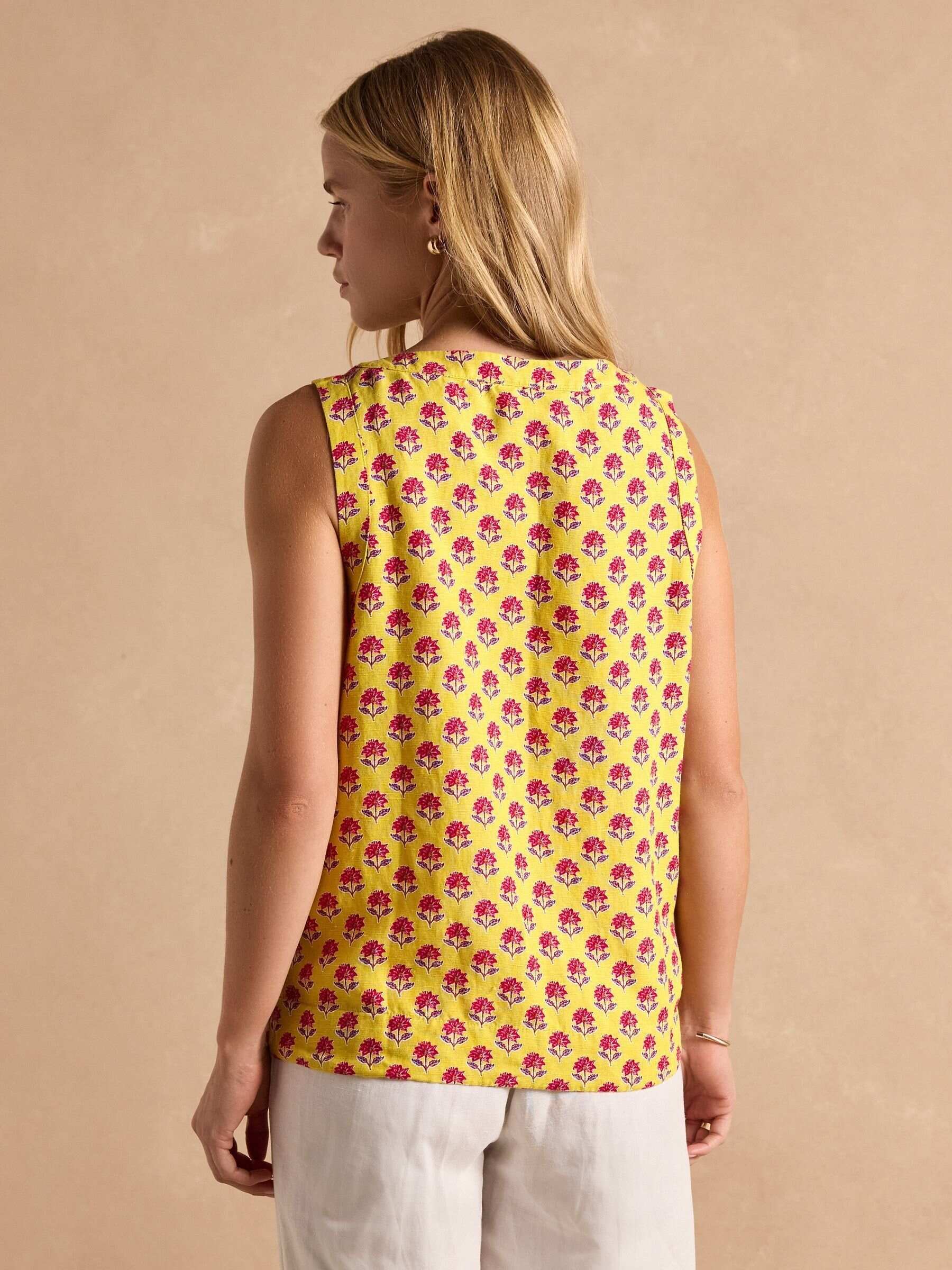 Cove Provence Yellow Sleeveless Top