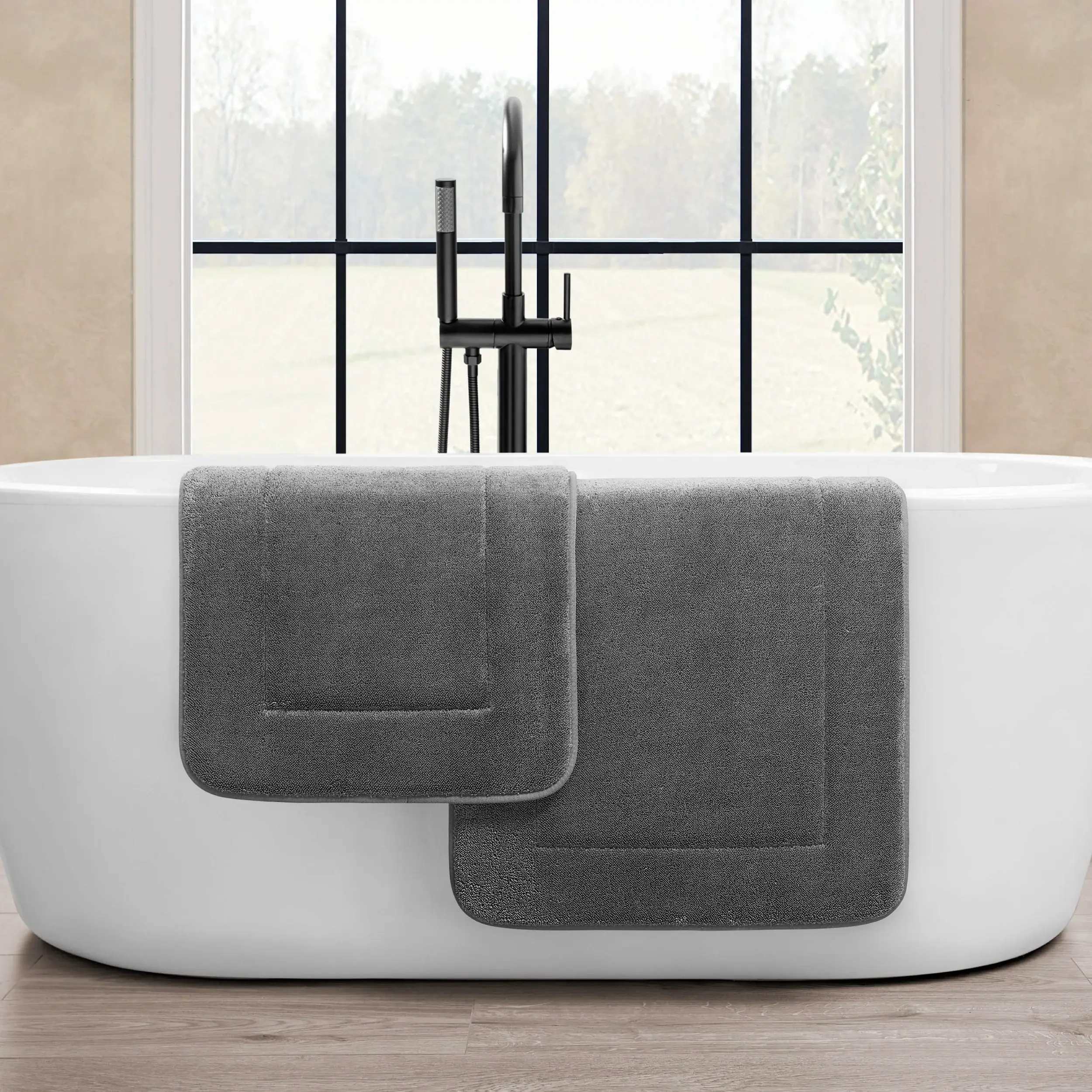 Oliver Brown Terry Memory Foam Bath Mat