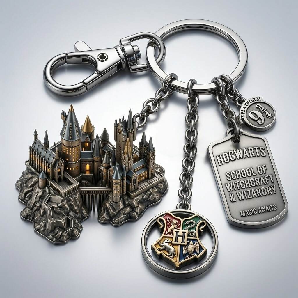 Harry Potter Hogwarts Castle Keychain
