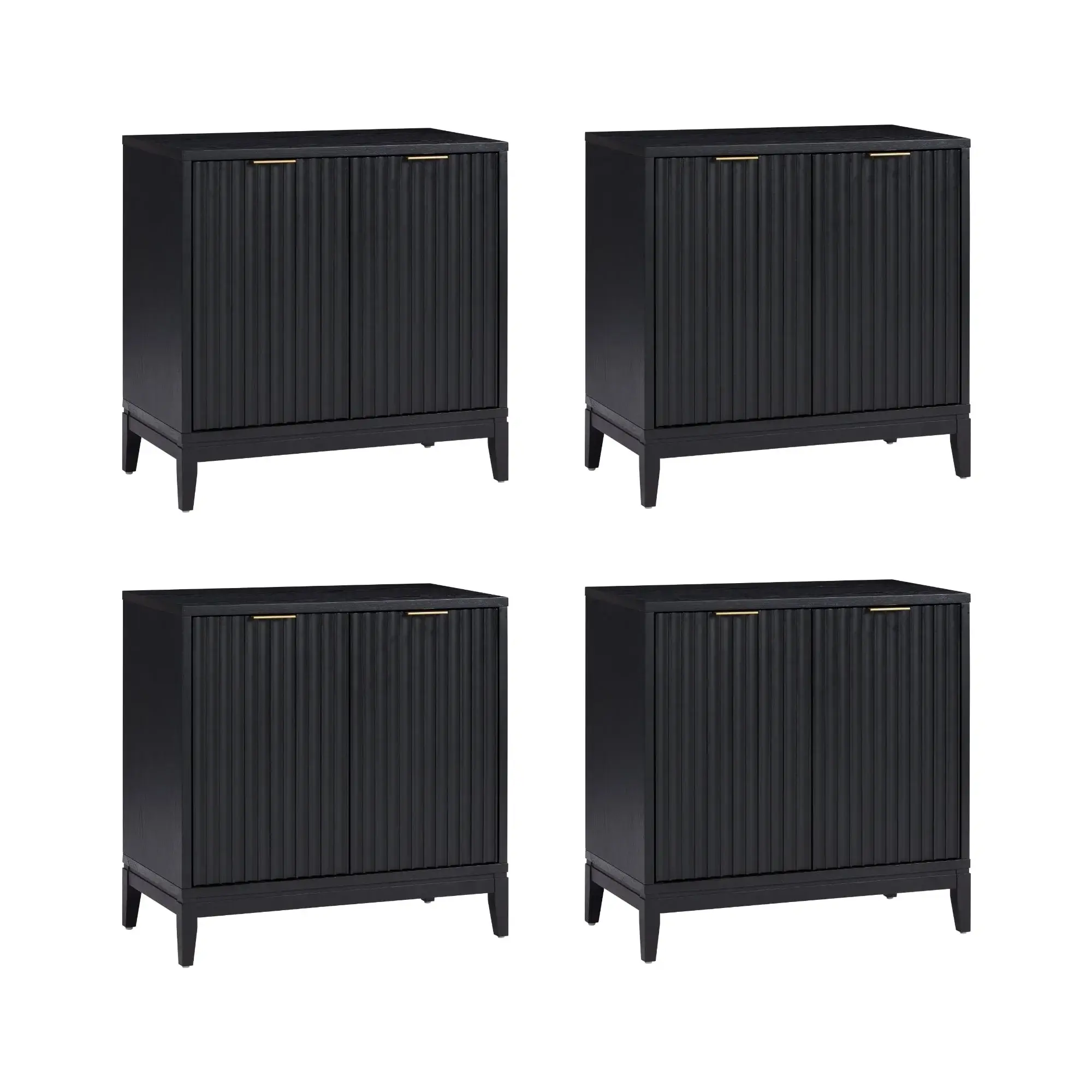 Jasper Modern Sideboard, Kitchen Storage Cabinet with Fluted Doors