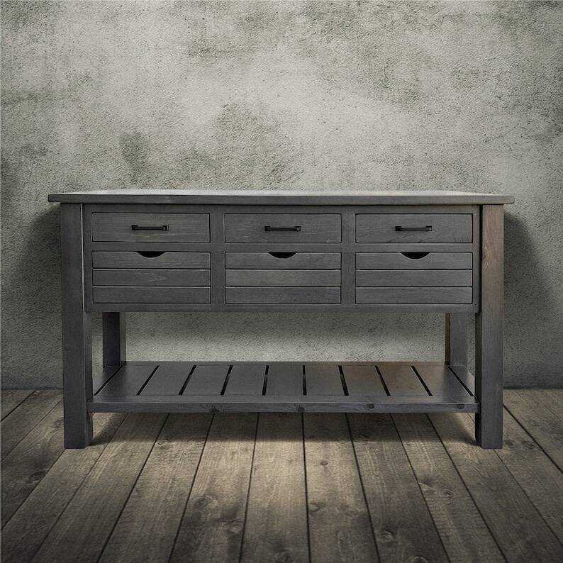 Kitchen Island, Farmhouse Kitchen, Butcher Block, Island, Table, Kitchen Table
