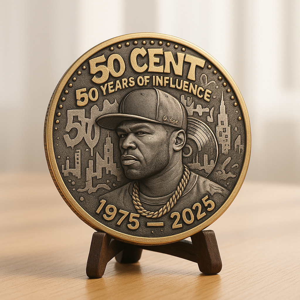 50 Cent 50th Birthday Commemorative Coin
