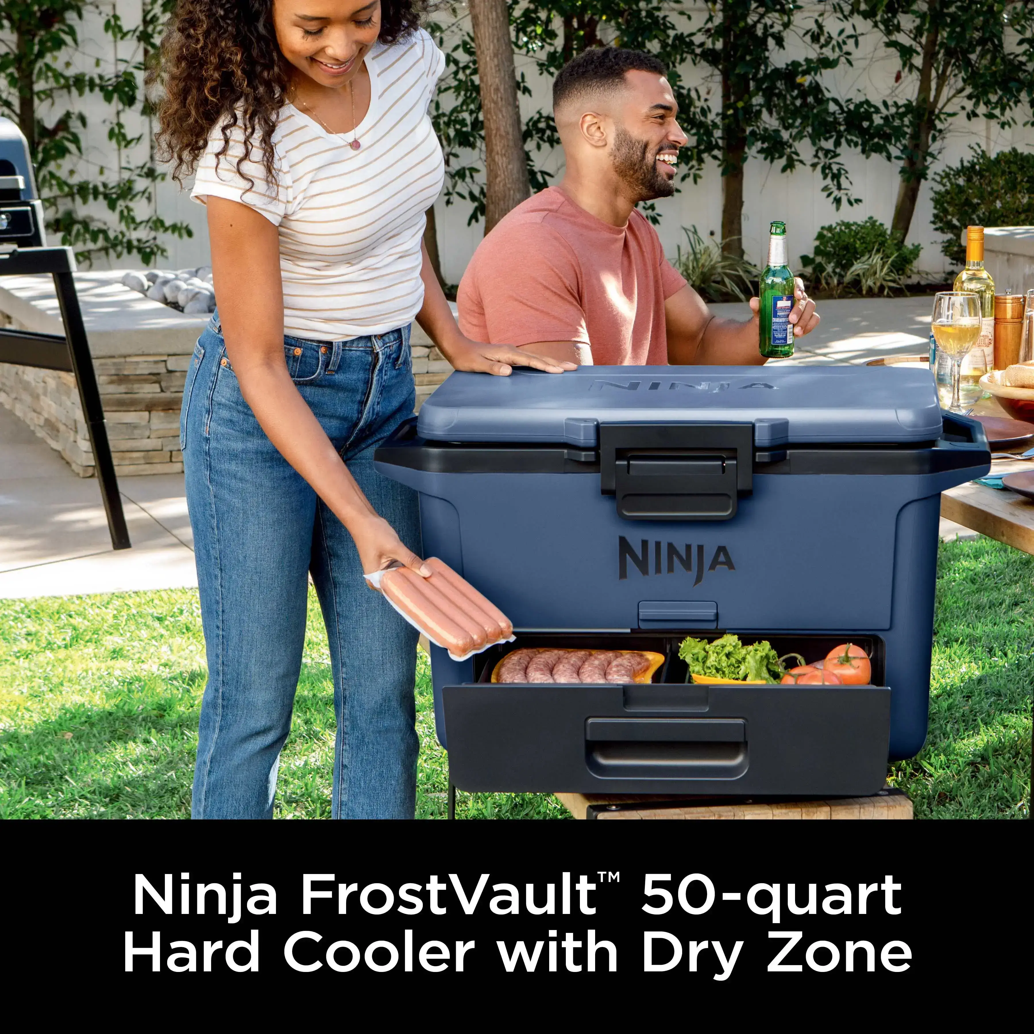 50qt Hard Cooler with Cold Dry Zone - FB151