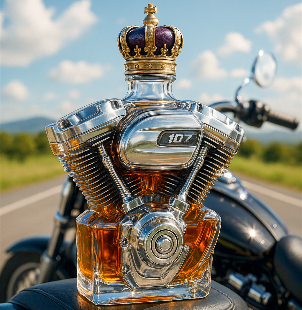Harley 107 Engine Whiskey Bottle – Full-Throttle Elegance