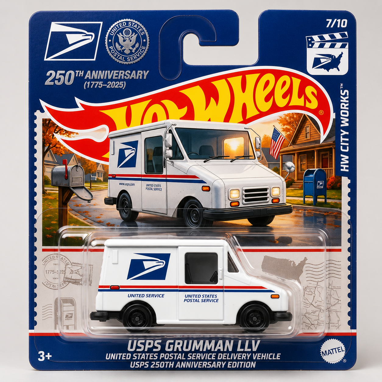Hot Wheels USPS 250th Anniversary Edition Grumman LLV