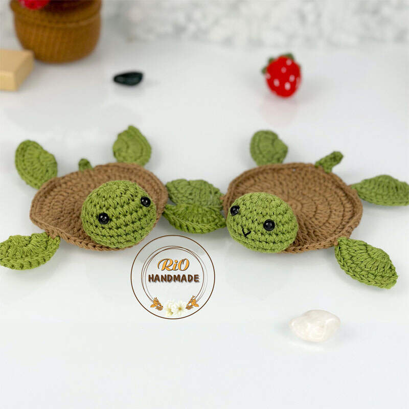 Crochet Turtle Coaster
