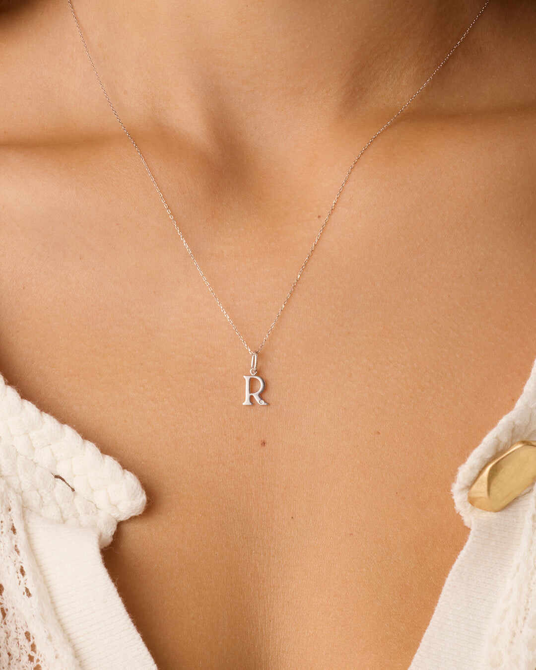 Diamond Vintage Alphabet Charm