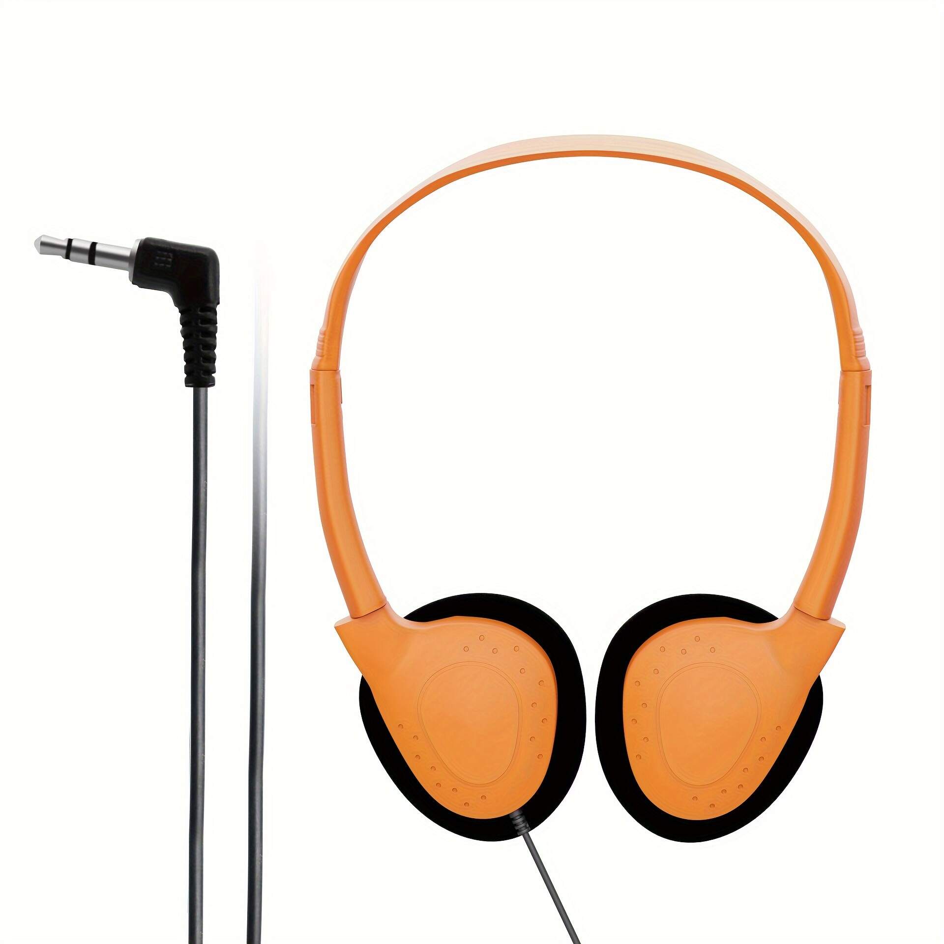 Tangle-Free Wired Headphones with 3.5mm Jack - VBVC, Volume Control, Ideal for Online Classes & Aviation Enthusiasts