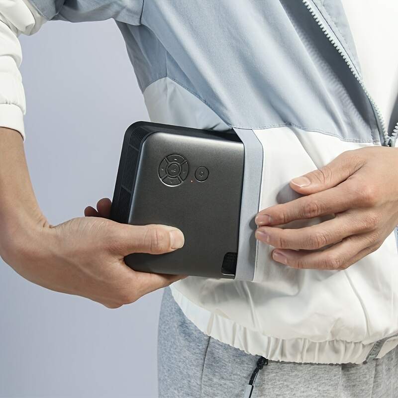 1pc Big Screen Watching Ball Games Mini Projector 2022 ,1080P Supported, Outdoor Projector Home Theater For Office Home Black