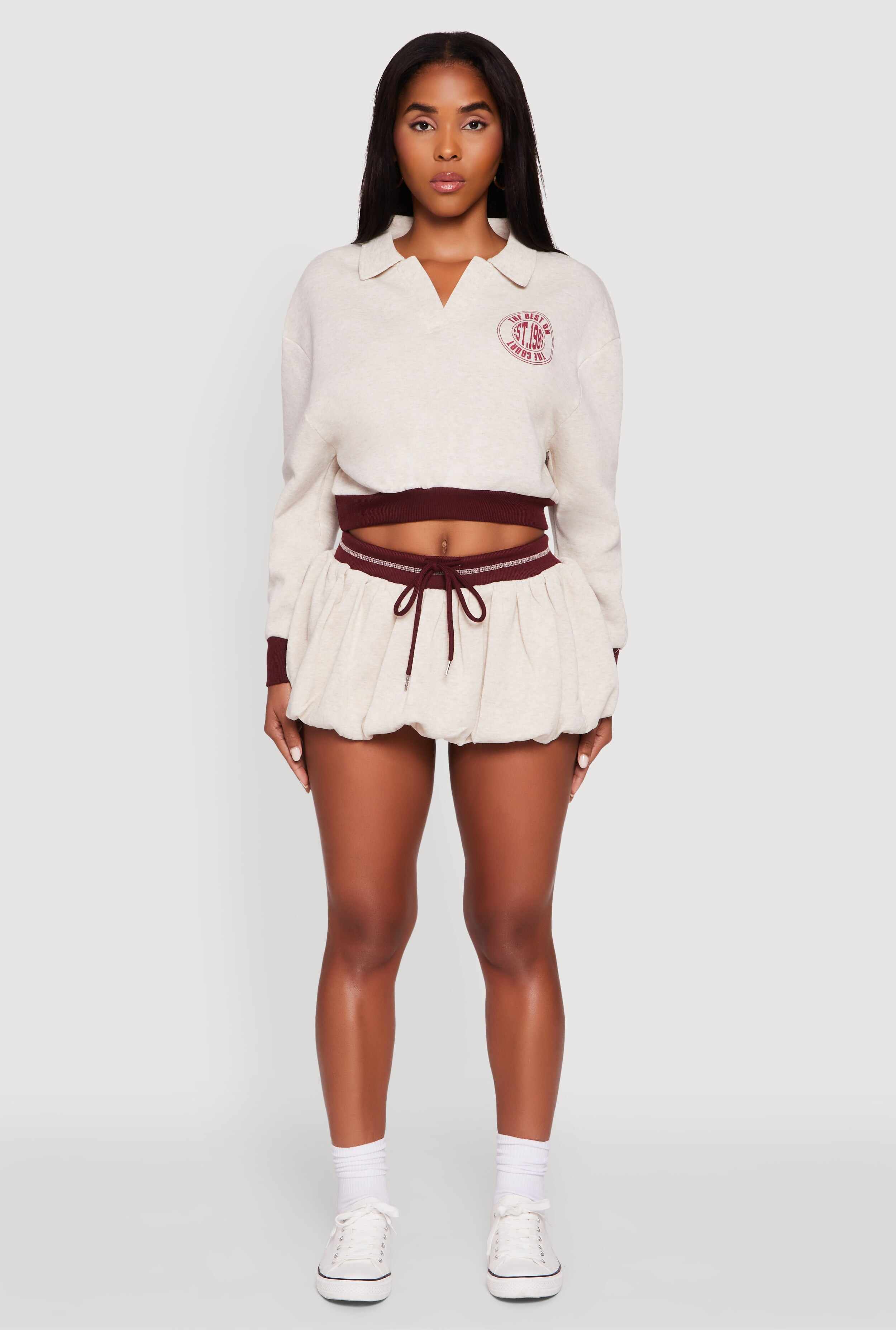 Best On The Court Graphic Cropped Sweatshirt