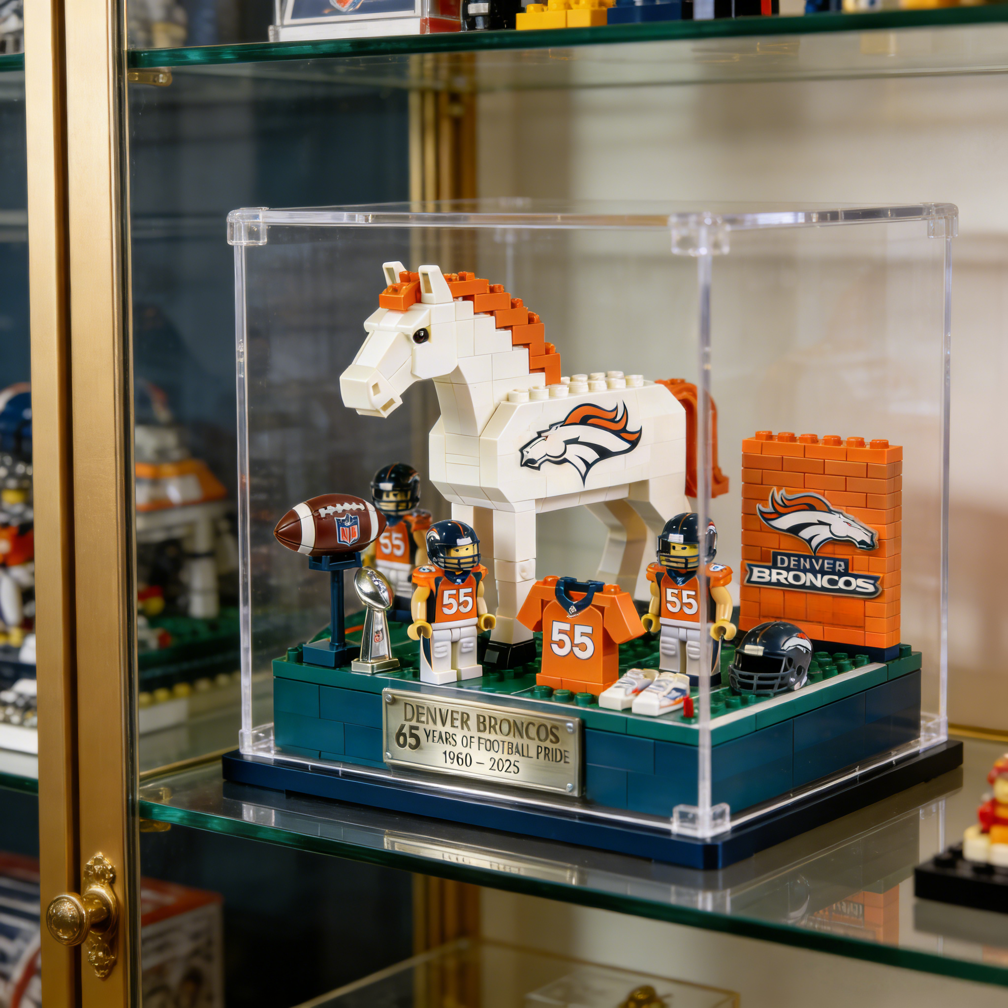 The Broncos 65th Anniversary Display Set
