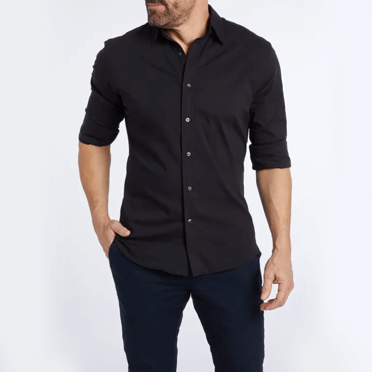 🔥2026 Spring Sale🔥Oxford Stretch Zip Shirt