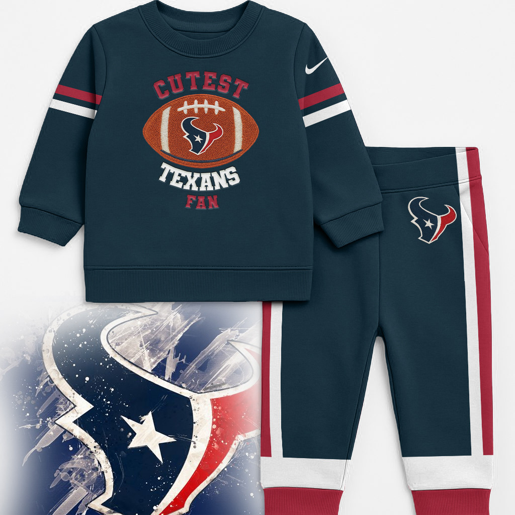 Houston Texans | Premium NFL Unisex Kid Shirt and Sweatpants Set HI