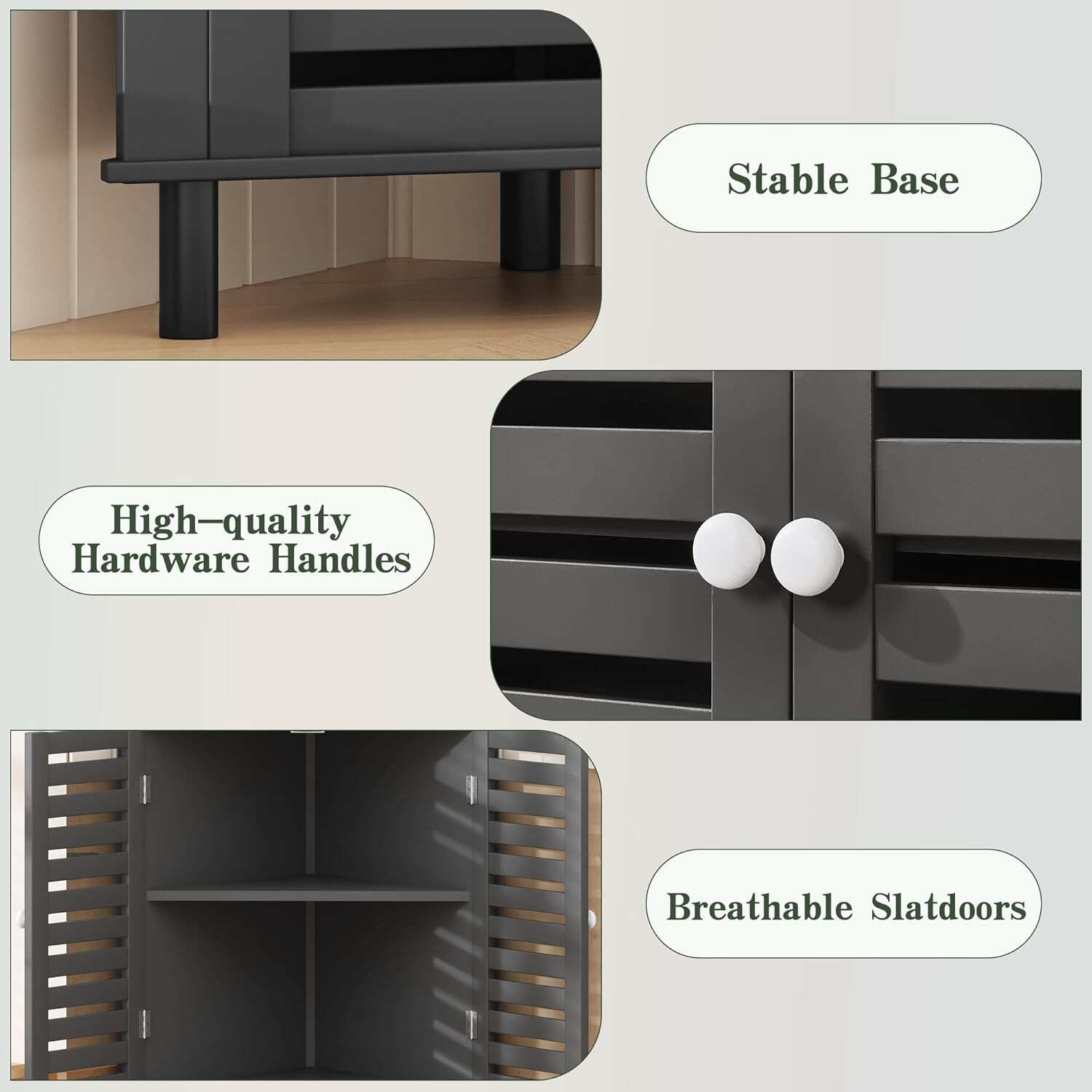 Tall Corner Cabinet, 68.8'' Storage Cabinet with Doors and Adjustable Shelves