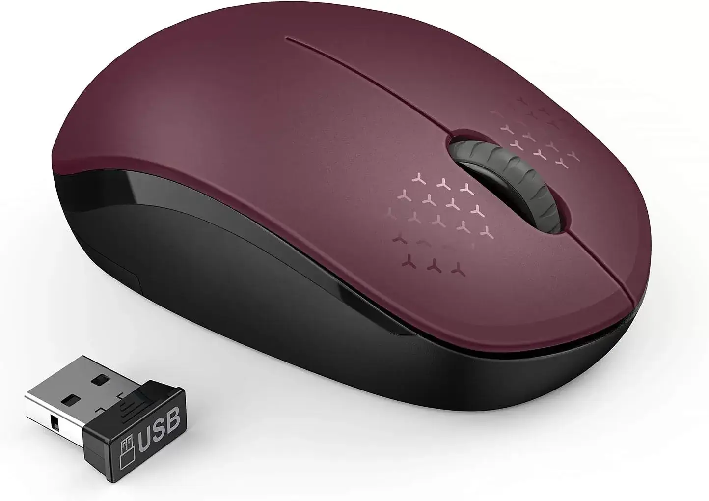 seenda Wireless Mouse, 2.4G Noiseless Mouse with USB Receiver - Portable Computer Mice for PC, Tablet, Laptop with Windows System - Mint Green