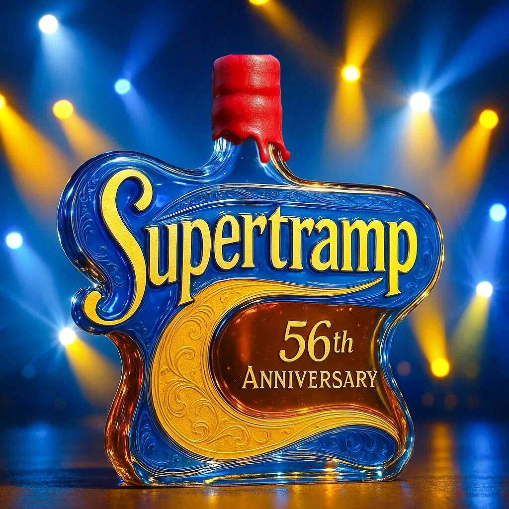 Supertramp 56th Anniversary Whisky Bottle