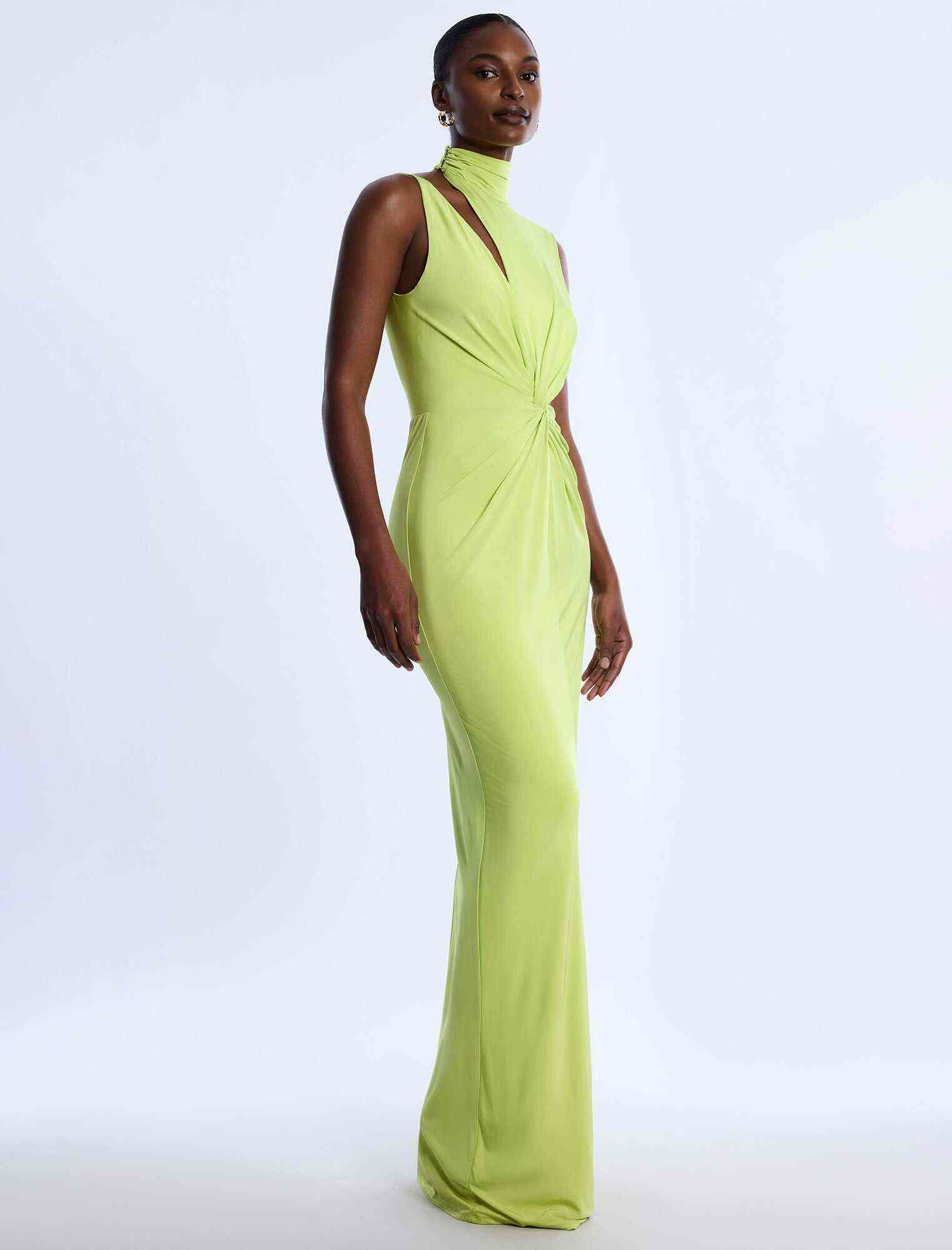 TestAsymmetrical  Jersey Gown