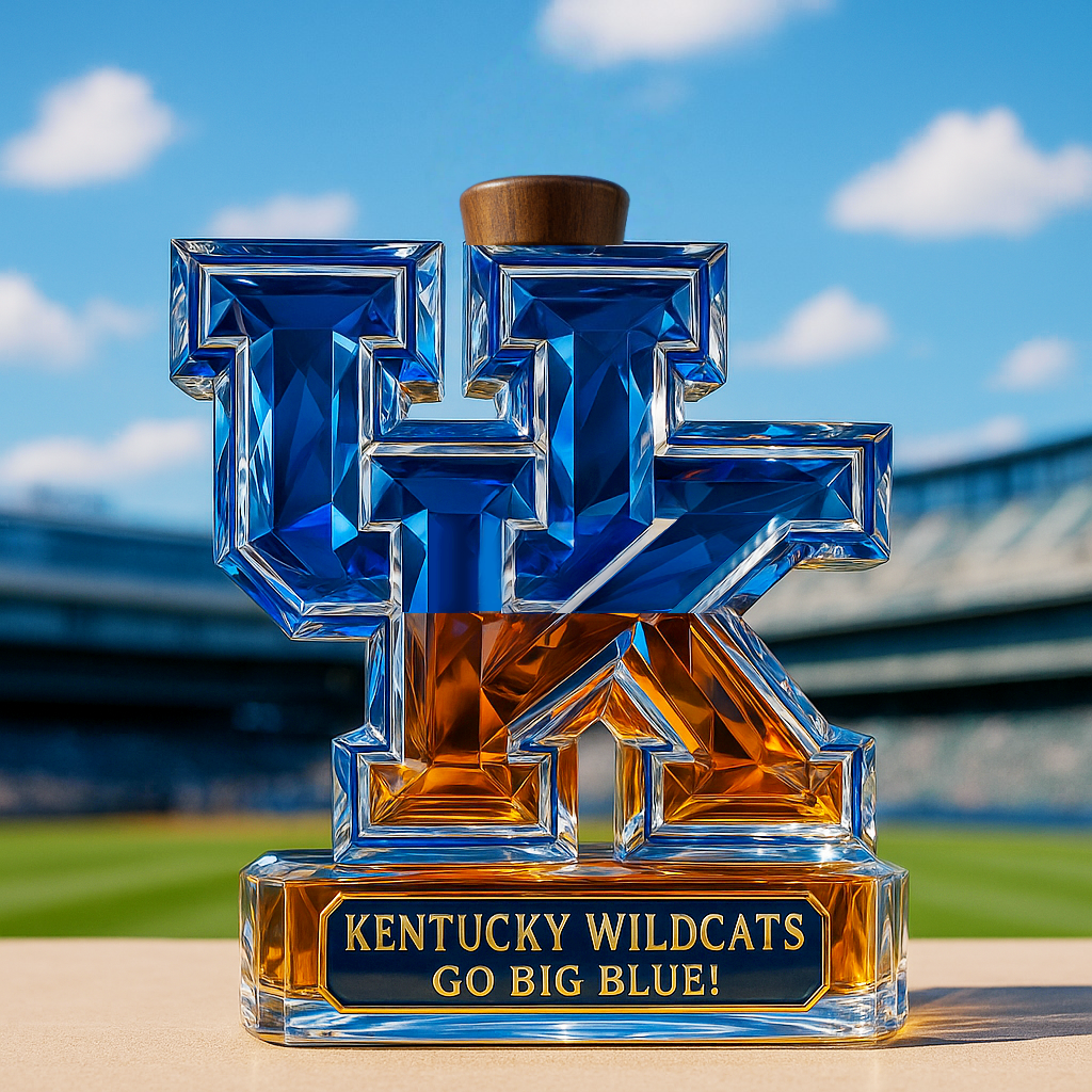 University of Kentucky Wildcats Whiskey Bottle