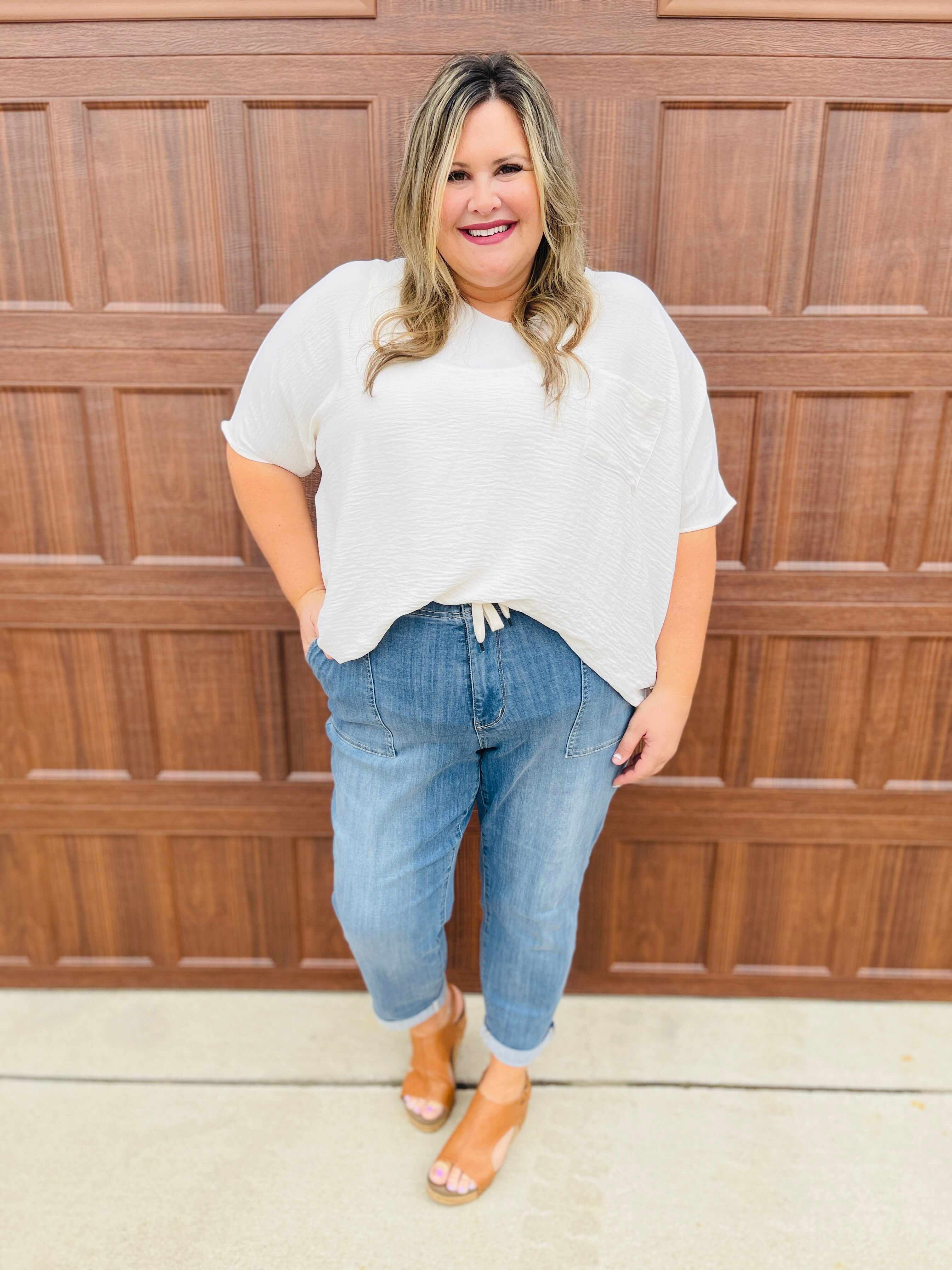 MARKDOWNS! Joggers REG/CURVY Jog It Out Denim Joggers RESTOCK!