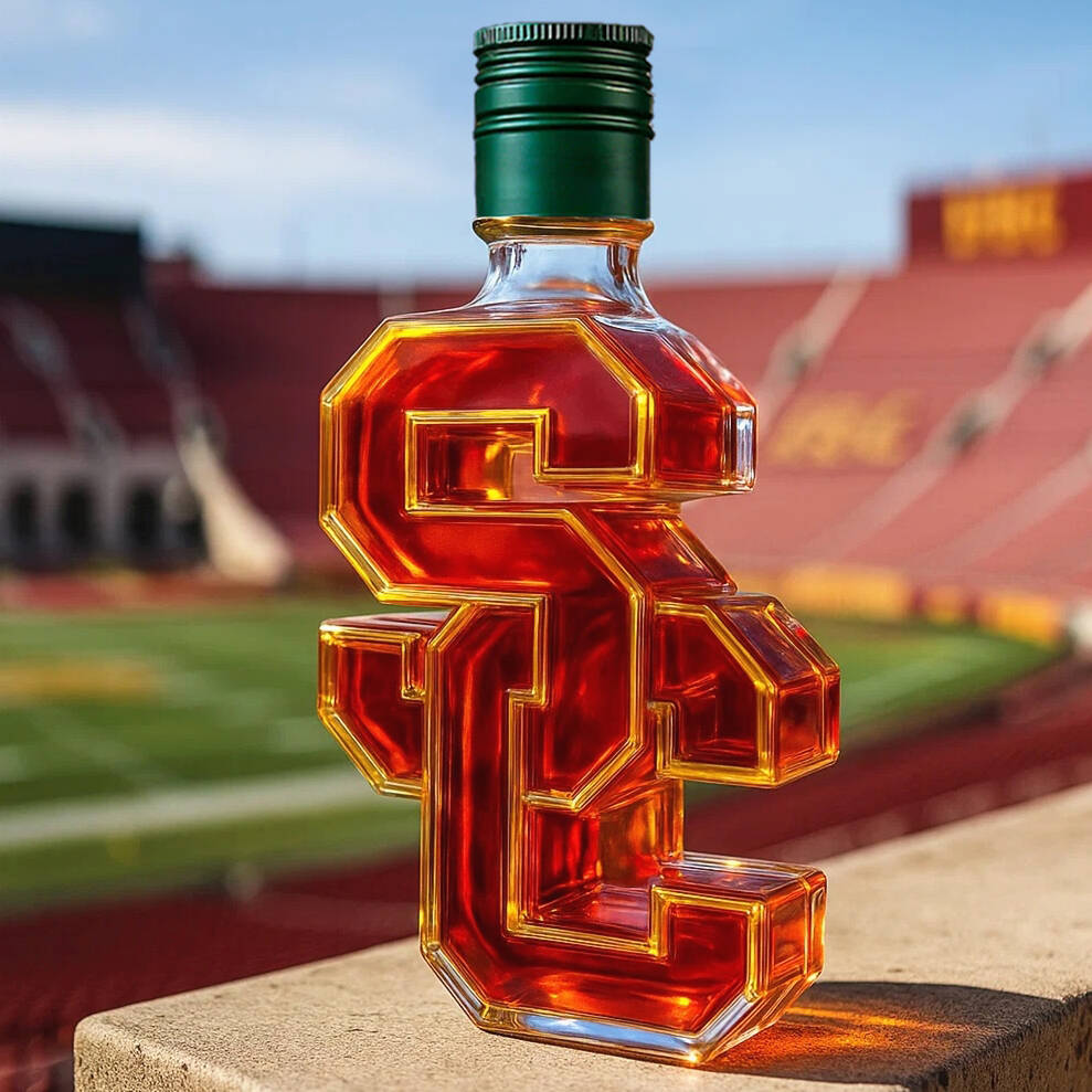 USC Trojans Whiskey Bottle