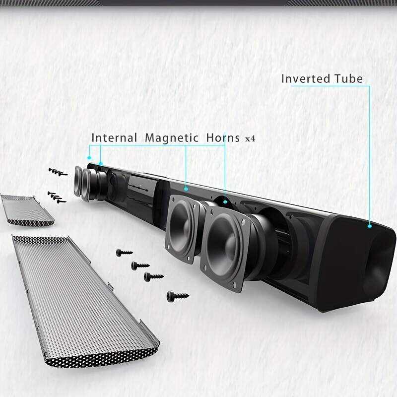 Theater TV Speaker 40W TV Soundbar Wired And Wireless Home Surround SoundBar For PC With FM Radio Music Center Column