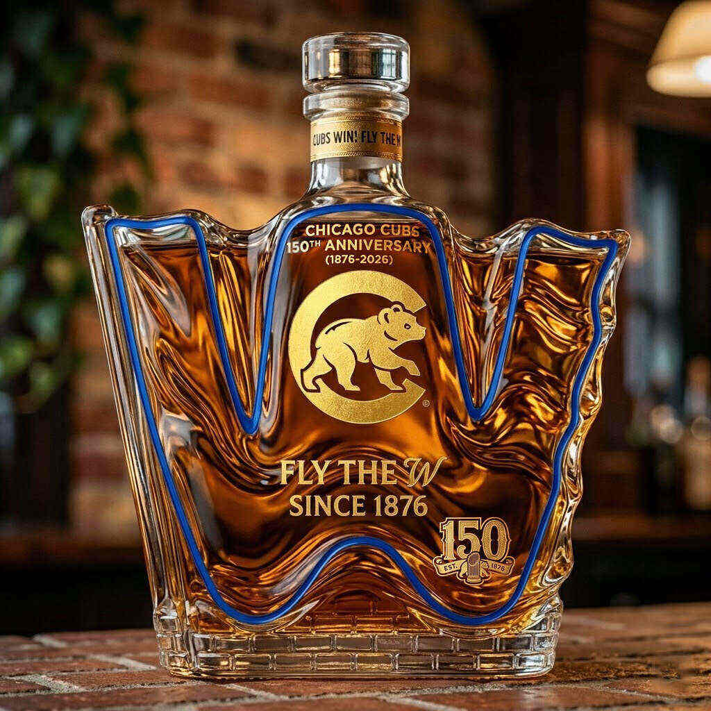 Cubs 150th Anniversary Commemorative Whiskey Decanter