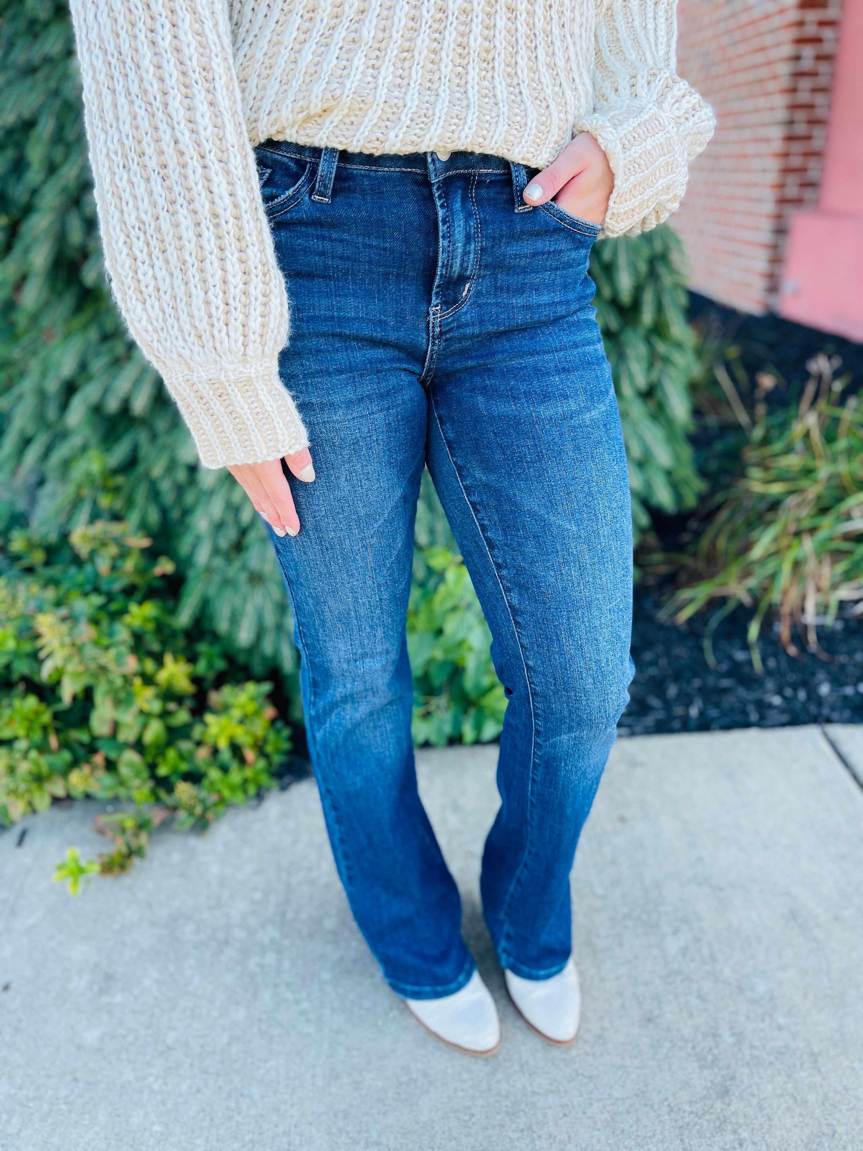 Plus/Reg Mid Rise Shaking In My Bootcut Jeans
