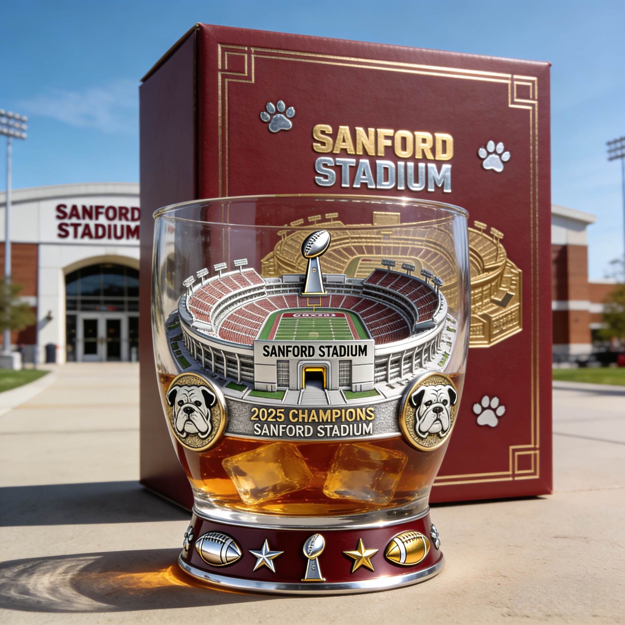 Sanford Stadium2025 Champions Whiskey Glass