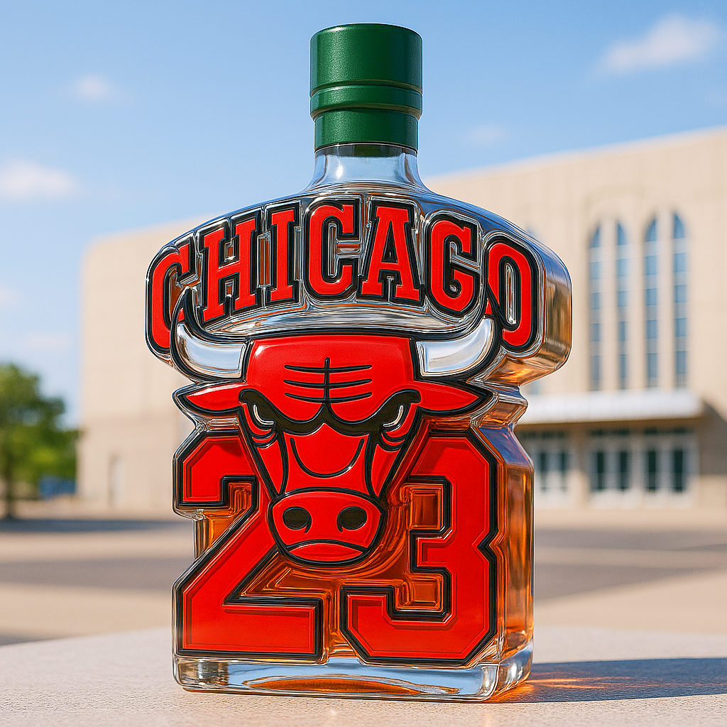 Chicago Bulls Salute Whiskey Bottle