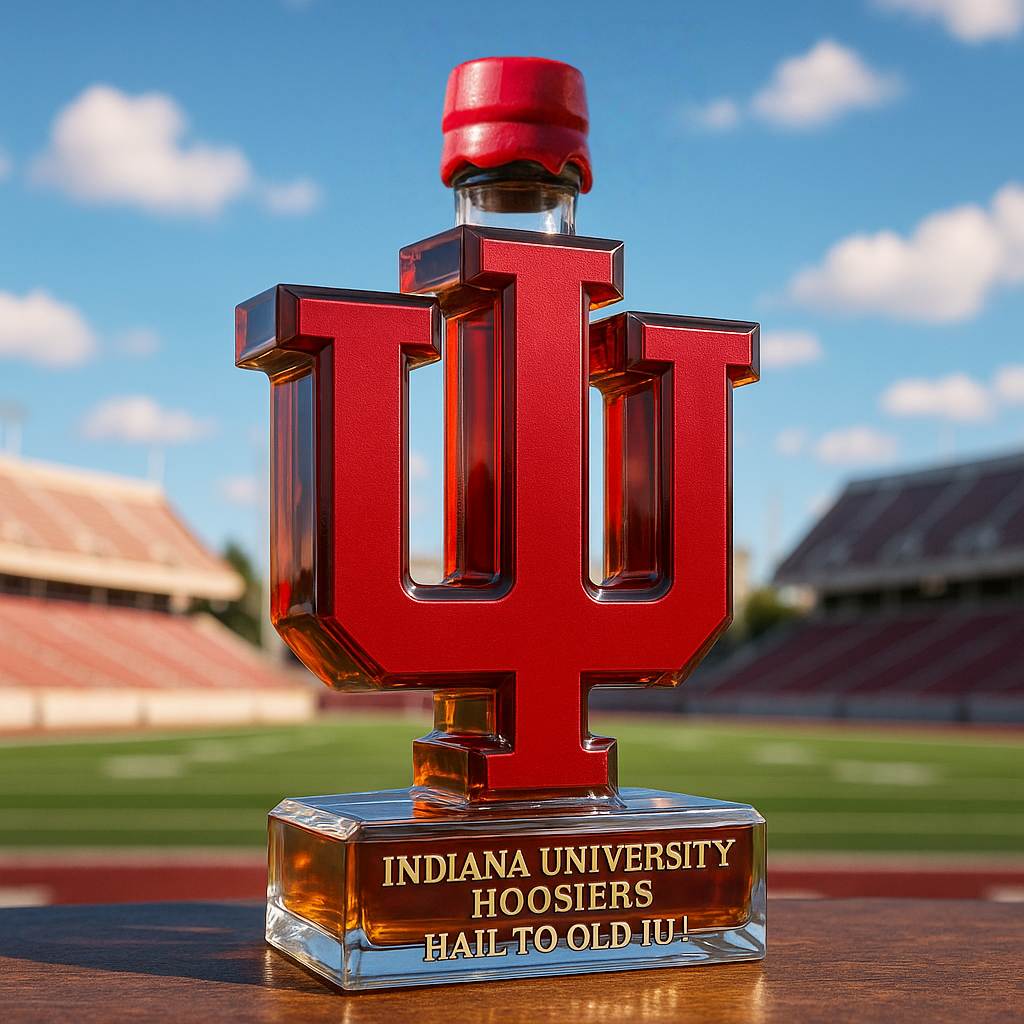 Indiana University Hoosiers Limited-Edition Whiskey Bottle