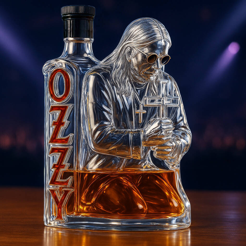 🕯️OZZY OSBOURNE Commemorative Whiskey Bottle