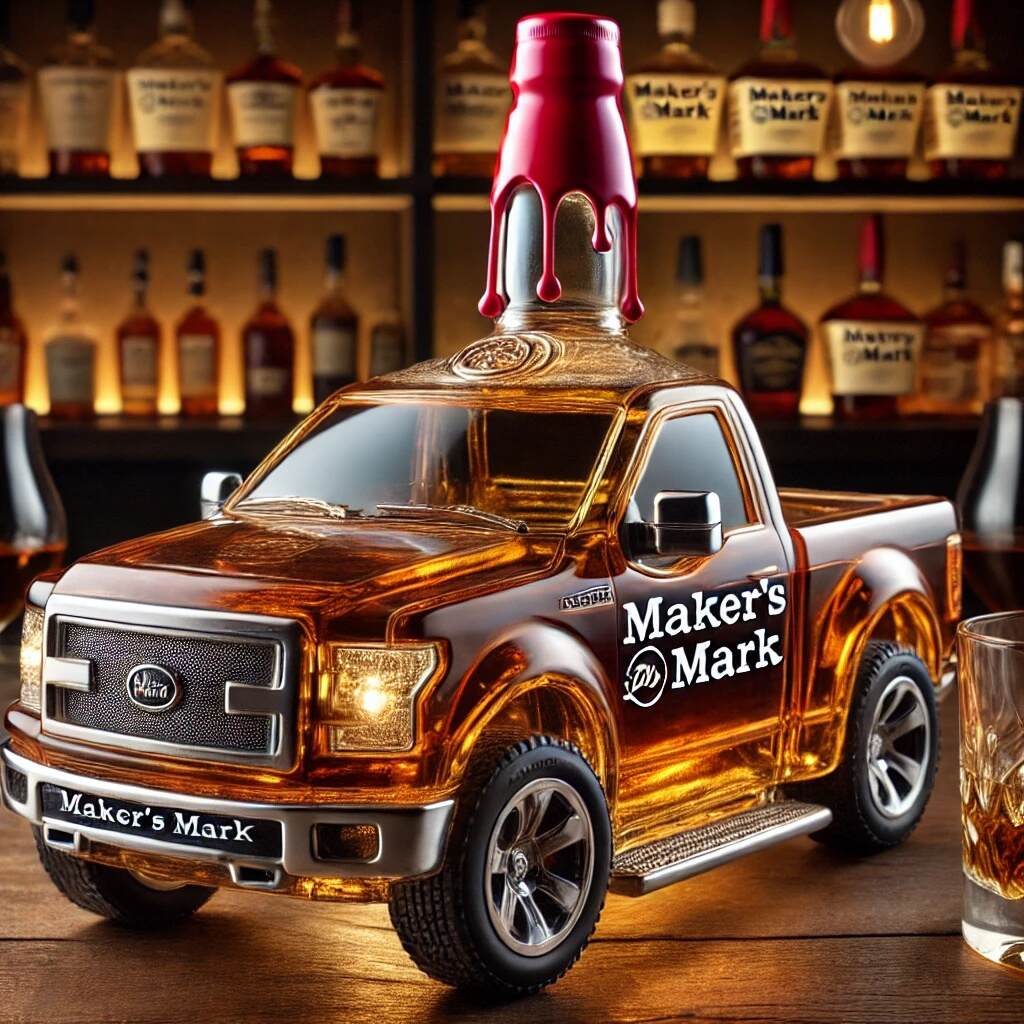 Classic Pickup Truck Whiskey Bottle