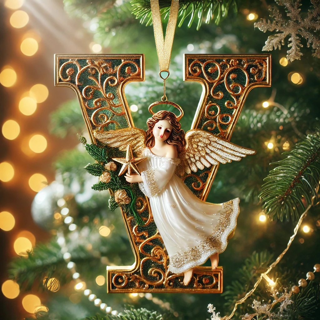 Angel Letter Christmas Tree Ornament