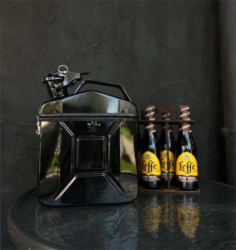 5 L Jerry Can Mini Bar With Wooden Beer Carrie, Beer Mini Bar, Canister Portable Beer Bar, Camping Party Bar, Custom Fuel Bar, Travel Bar