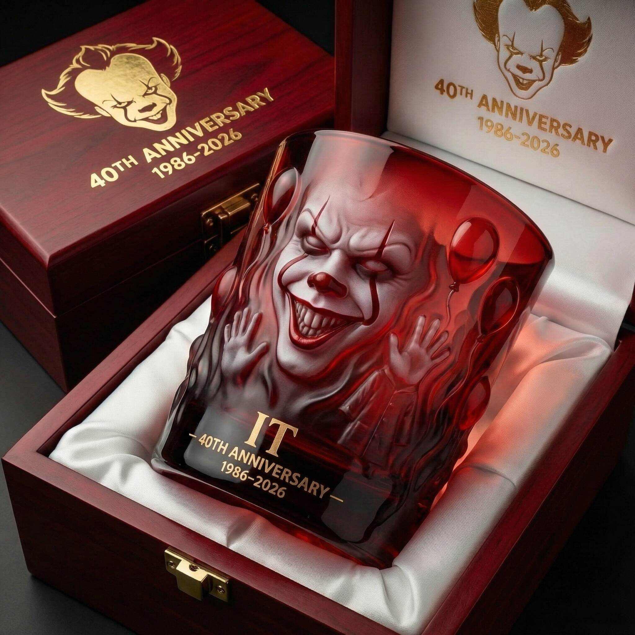 🩸 IT Pennywise 40th Anniversary Collector Whiskey Glass
