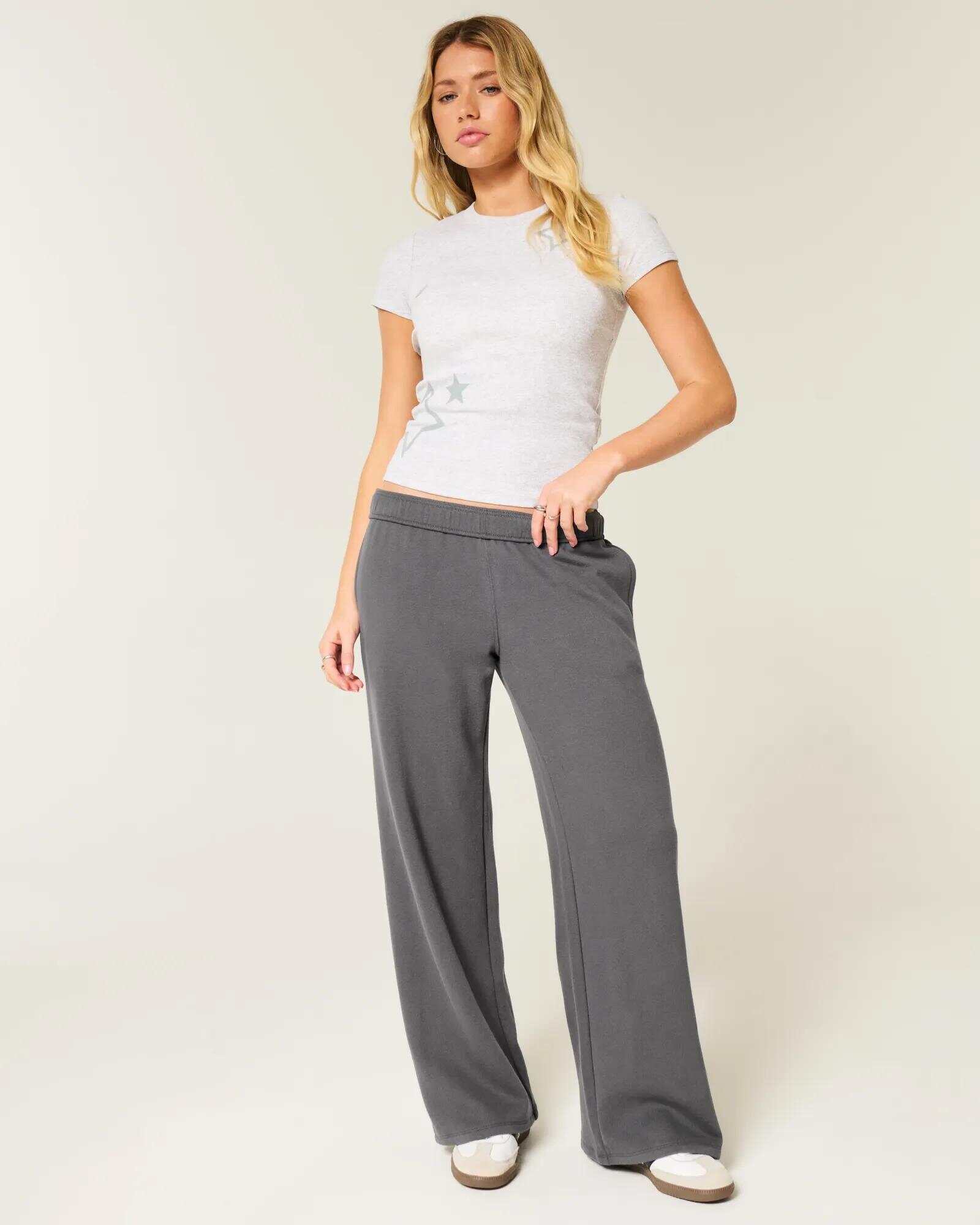 Wide-Leg Sweatpants