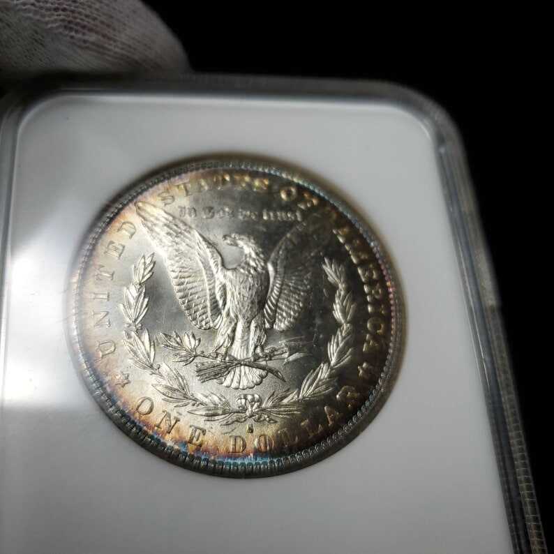 1881 S  Morgan Silver Dollar NGC  MS65  Beautiful Toning  - lot# 264